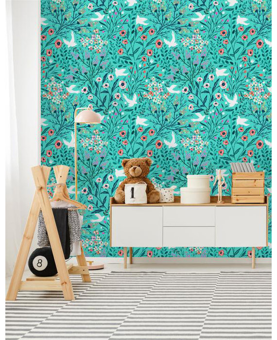 Red Barrel Studio® Peel & Stick Floral Roll Wayfair